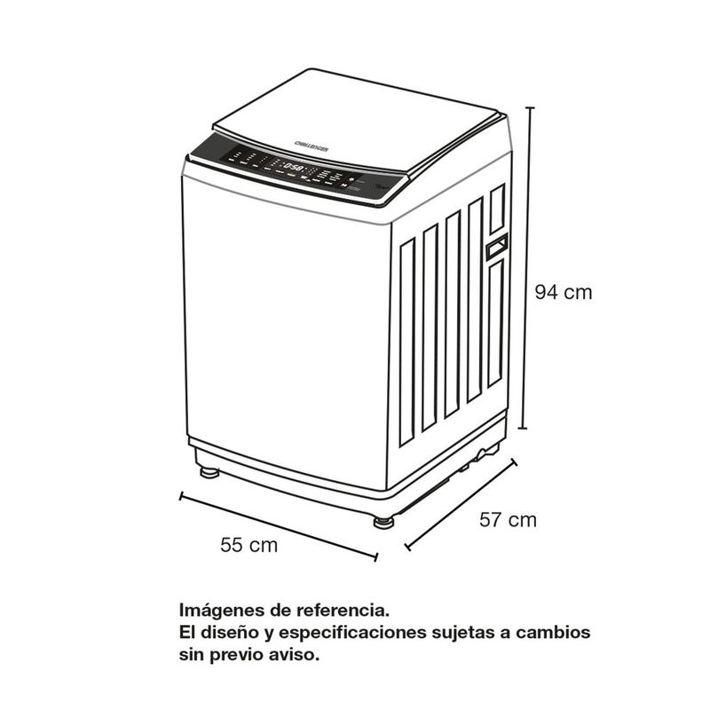 Lavadora-Challenger-11-Kg-Carga-Superior-