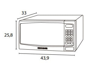 Horno-microondas-Challenger-20-litros-plata
