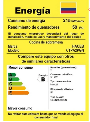 Cocineta Eléctrica 2 Puestos - Haceb