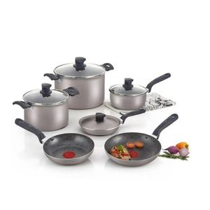 Juego de ollas Imusa 10 Piezas Antiadherente Gris 385400