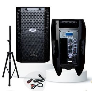 Cabina LyL Sound 8" 1000 W Incluye Base y Microfono