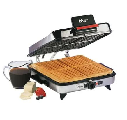 Asador-sanduchera-oster-3-en-1-plateada
