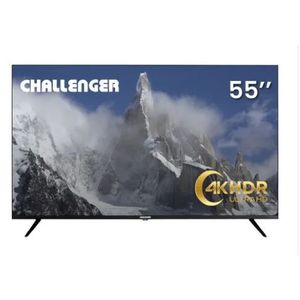 Televisor challenger 55 pulgadas led uhd android tv control por voz