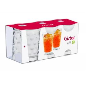Vaso cristar circus  canastilla x 6 12.75 onz