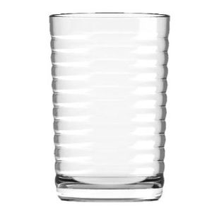 Vaso cristar rayas canastilla x 6 10 onz