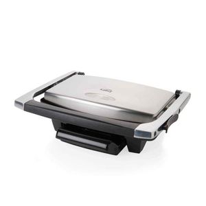 Asador electrico kalley antiadherente 1000 w inox