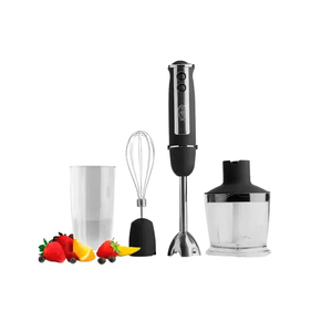 Licuadora kalley de mano vaso plastico 0.6 litros negra