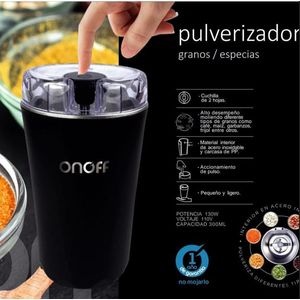 Pulverizador de granos y especias onoff 300 ml
