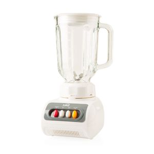 Licuadora Kalley Vaso Vidrio 1.5 Litros Blanco K-LPV40