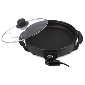 Asador Electrico Universal Easy Grill Tapa de Vidrio 32 Cm Negro L88610